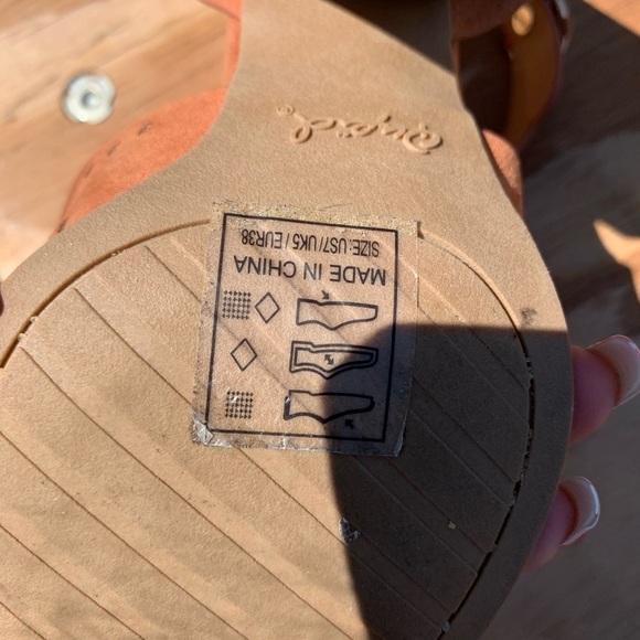 Qupid CUTOUT HEELED SANDALS (HAZEL SUEDE) size 7 spring summer boho‎ ankle fall - Picture 11 of 15